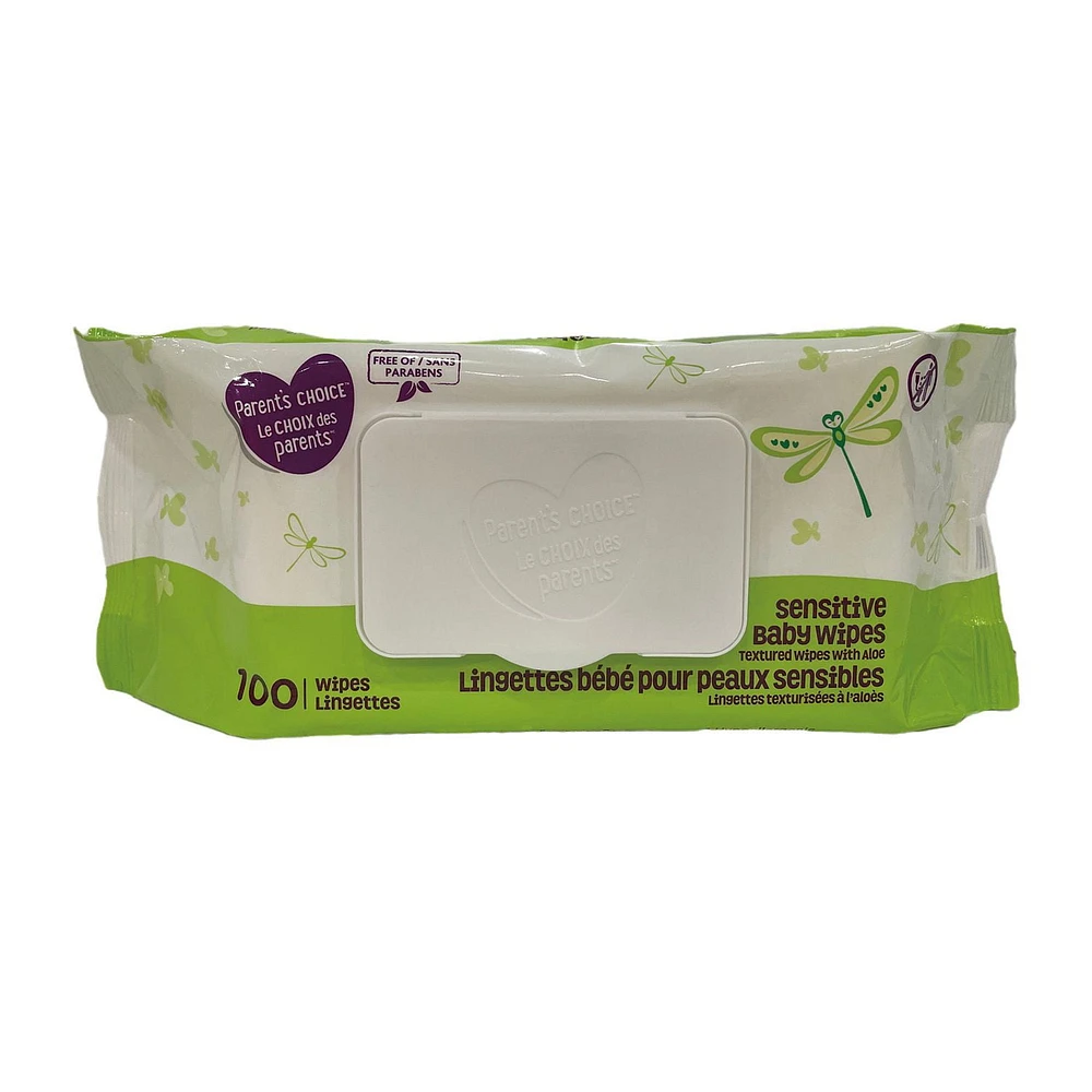 Parent's Choice Sensitive Textured Baby Wipes with Aloe, 400 wipes