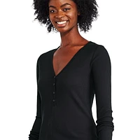 T-shirt henley George pour femmes Tailles TP–TTG