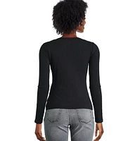 T-shirt henley George pour femmes Tailles TP–TTG