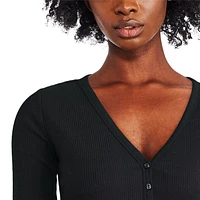 T-shirt henley George pour femmes Tailles TP–TTG