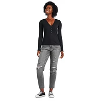 T-shirt henley George pour femmes Tailles TP–TTG
