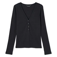 T-shirt henley George pour femmes Tailles TP–TTG
