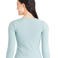 George Women's Henley Tee, Sizes XS-XXL