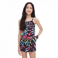 Ensemble 2 pièces avec barboteuse et bandeau Justice pour filles