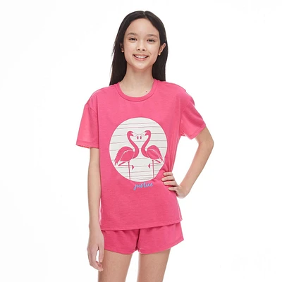 Justice Girls' Interactive Glow-in-the-Dark Pajamas 3-Piece Set