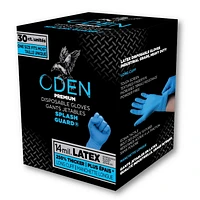 Oden 30ct Splash Guard Latex Glove, 30ct Glove