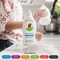 ATTITUDE nature+ technology, Liquide Vaisselle, Pamplemousse Rose, 700 mL