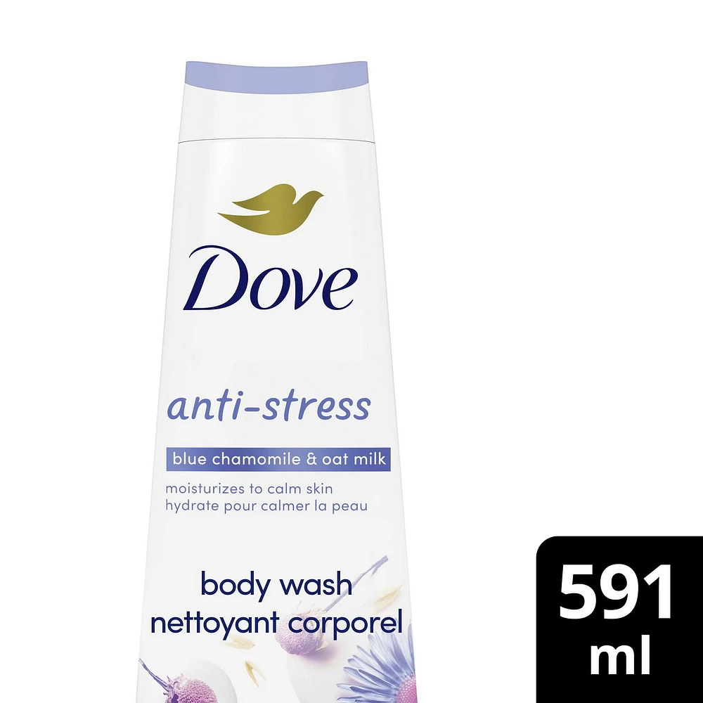 Dove Anti-Stress Blue Chamomile & Oat Milk Body Wash, 591ml