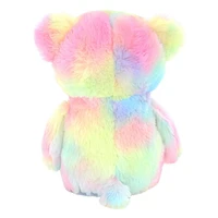 Way to Celebrate Valentine’s Day Soft Expression Plush Teddy Bear, Pastel With Rainbow