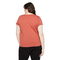 The Pink Closet Women's Plus Rock N' Roll Tee