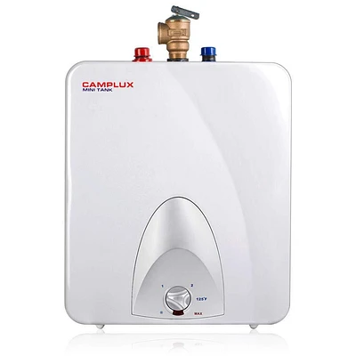 Camplux ME60 Mini Tank Electric Water Heater 6-Gallon with Cord Plug,1.44kW at 120 Volts