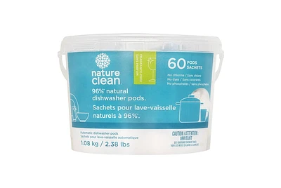 Nature Clean Sachets Pour Lave-Vaisselle Naturels à 96% 1,08 kg