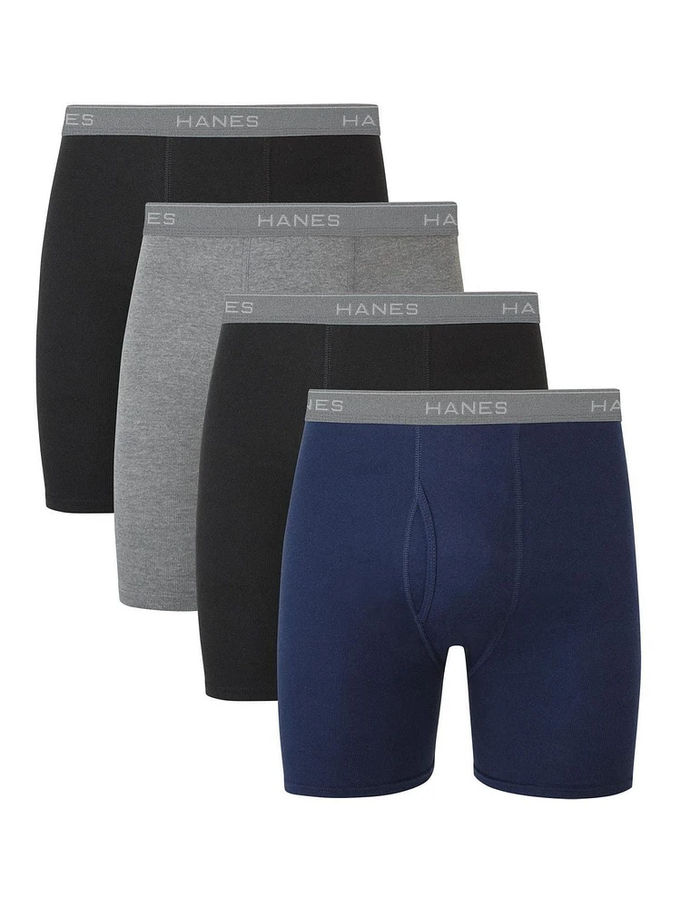 Hanes 4 Pack Comfortsoft Boxer Brief, Sizes: S-3XL