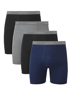 Hanes 4 Pack Comfortsoft Boxer Brief, Sizes: S-3XL