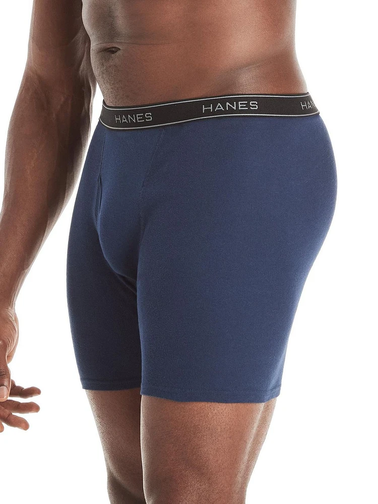 Caleçons boxeurs Hanes Comfortsoft sans étiquette pour hommes, extensibles, coupe moderne, frais et respirants paquet de 4