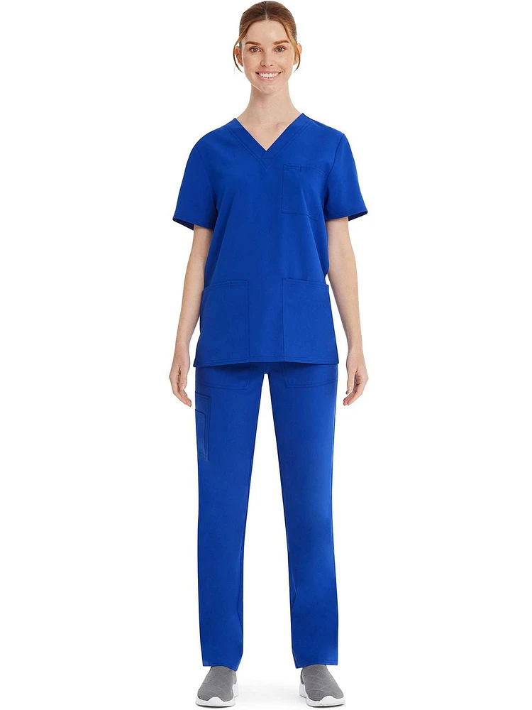 Haut d’uniforme médical à encolure en V Core Essentials unisexe Scrubstar WC846