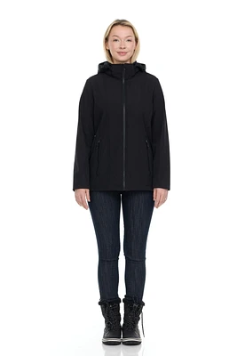 Veste softchell à capuchon plus pour femmes Tec-One