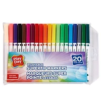 Play Day Washable Supertip Markers, 20 count