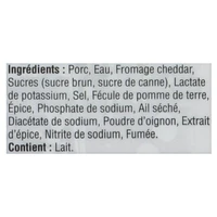 Saucisson fumé au cheddar Smokie individuel Schneiders 175g
