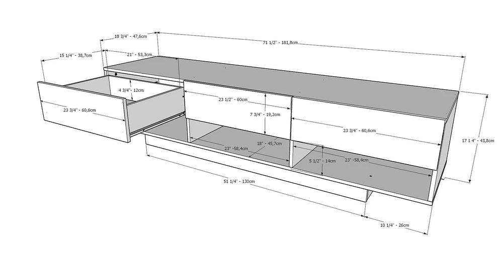 Rustik 72-inch TV Stand