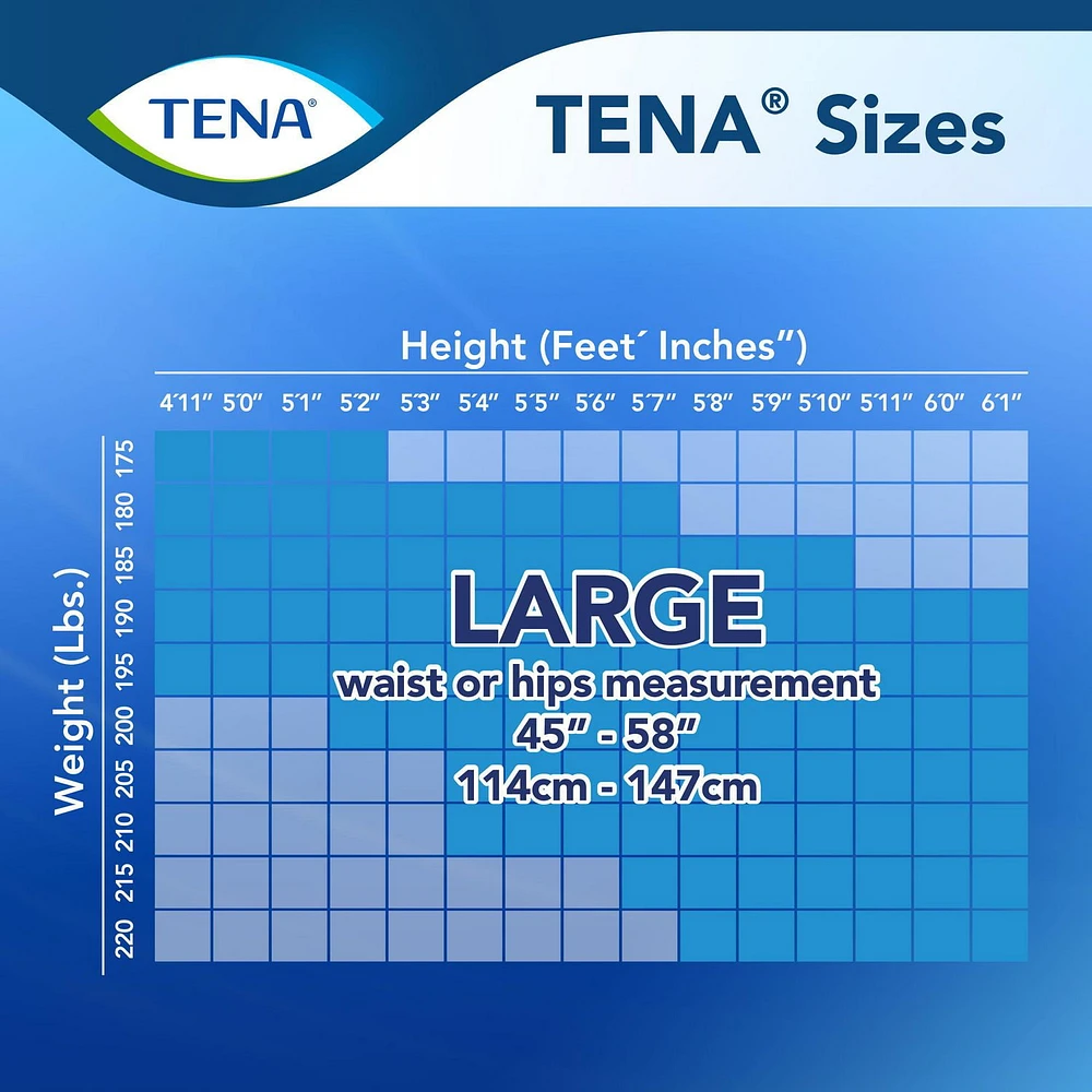 TENA Incontinence Underwear, Overnight Protection, Large, 11 Count, 11 count