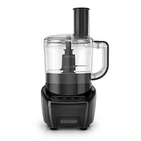 BLACK+DECKER Easy Assembly 8-Cup Food Processor, Black, FP4200BC, Designed for convenience, Set & Go!