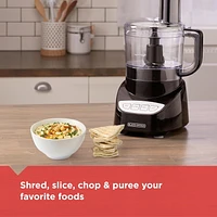 BLACK+DECKER Easy Assembly 8-Cup Food Processor, Black, FP4200BC, Designed for convenience, Set & Go!