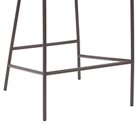 CorLiving Blakeley Modern Upholstered Counter Height Bar Stool with Metal Legs – Sold Individually - Comfortable Kitchen Bar Stools, Bar Counter Stools, and Counter Height Chairs