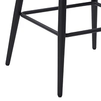 CorLiving Talia 26" Luxe Velvet Upholstered Barstool with Metal Legs