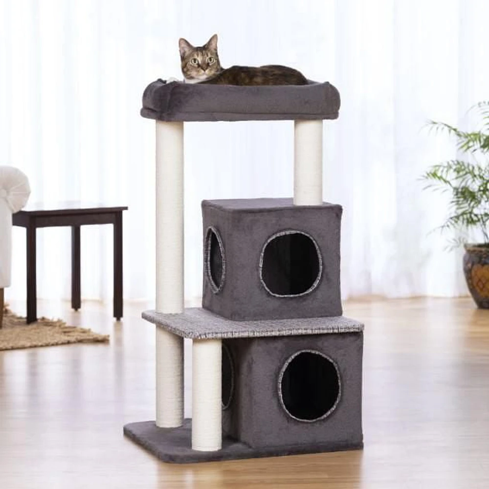 Prevue Pet Mod Lounge Cat Tree With Hideaway