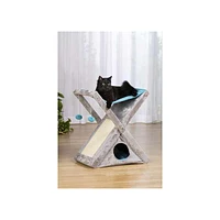 Prevue Pet X-tra Fun Kitty Center Light Blue