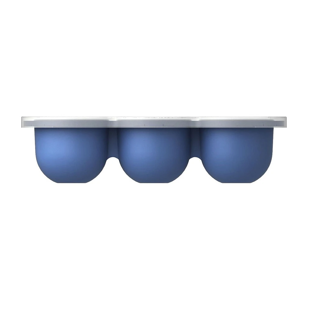 Kushies SiliFreeze - Silicone Baby Food Freezer Tray with lid, Food storage box, 12 separate cells - Mineral Blue