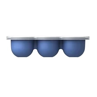 Kushies SiliFreeze - Silicone Baby Food Freezer Tray with lid, Food storage box, 12 separate cells - Mineral Blue