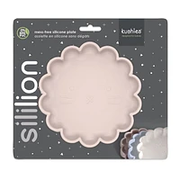 Kushies Sililion - Silicone Suction Plate, Divided Plate, Baby Toddler Plate, BPA Free, Microwave Dishwasher Safe Suction Dish - Pink