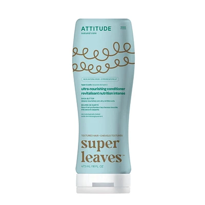ATTITUDE super leaves, Ultra-Nourishing Curl Conditioner, Shea Butter, 473 mL