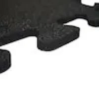 Titan Tile Black 18 in. x 18 in. Rubber Tile Flooring (6-Pack)