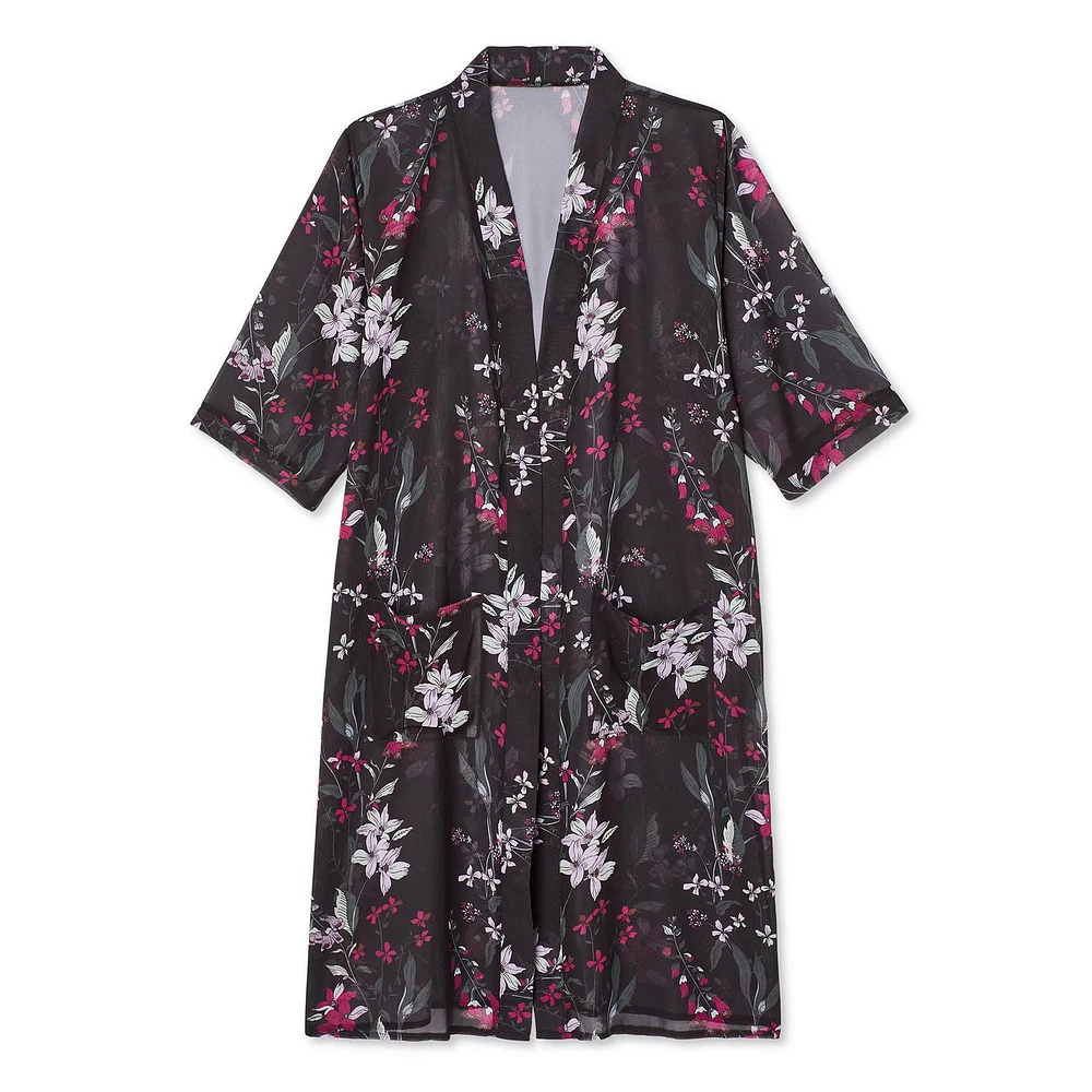 Châle à motif floral Time and Tru pour femmes