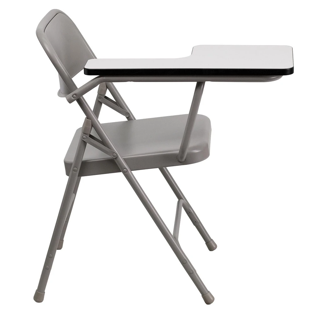 Premium Steel Folding Chair with Right Handed Tablet Arm