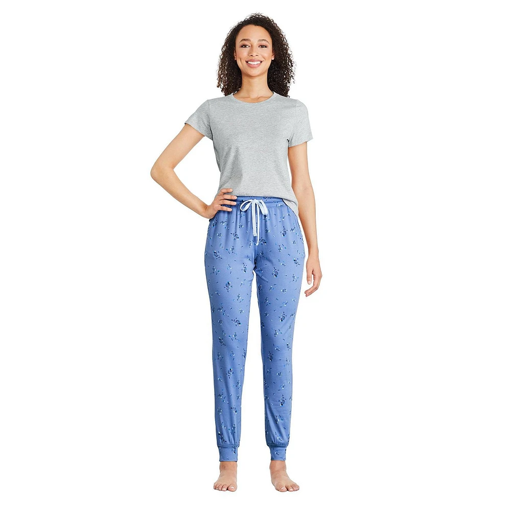 Jogger de pyjama en tricot jersey George pour femmes Tailles TP–TTG
