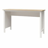 Versa 70" Wide Workbench, White and Weathered Oak