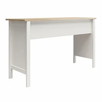 Versa 70" Wide Workbench, White and Weathered Oak