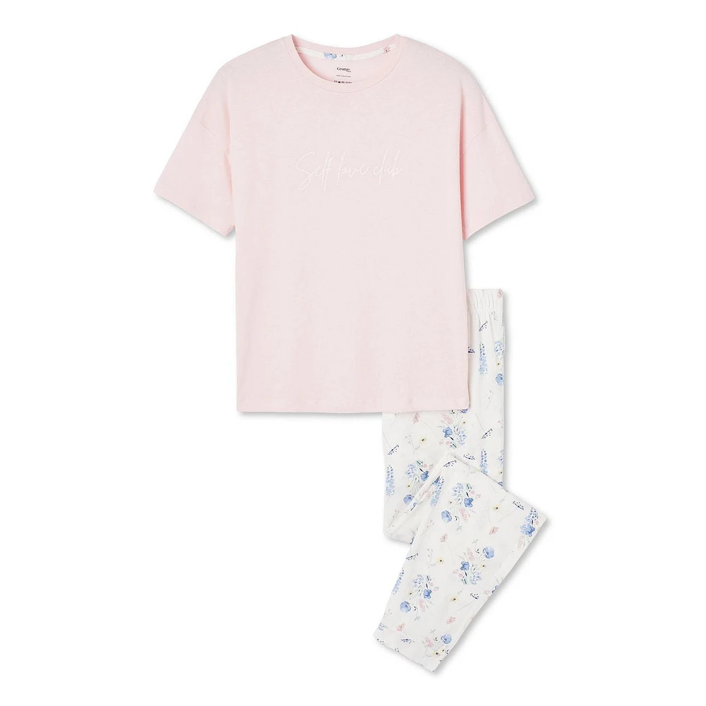 Pyjama 2 pièces George pour femmes Tailles TP–TTG