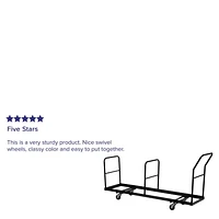 Vertical Storage Folding Chair Dolly - 35 Chair Capacity