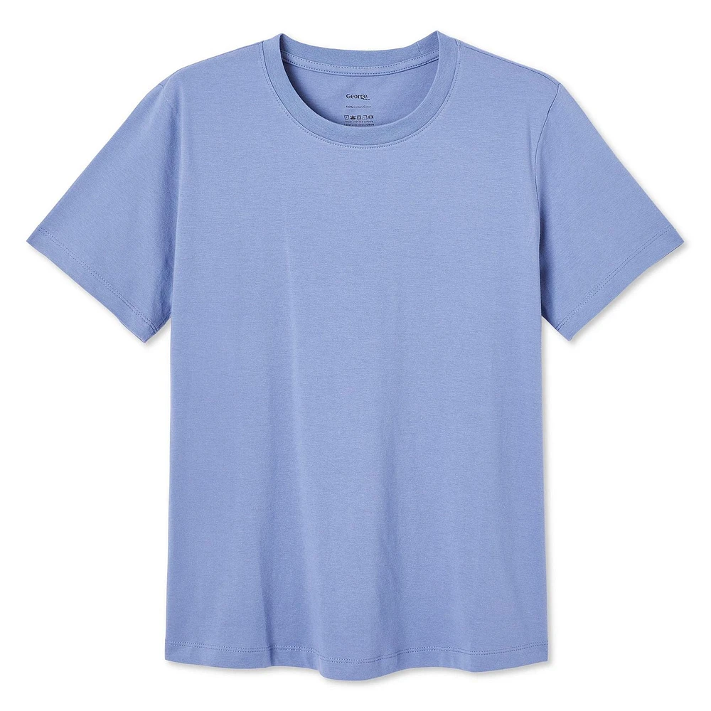 T-shirt à encolure ras du cou George pour femmes Tailles TP–TTG