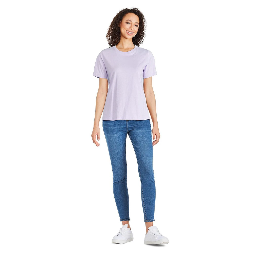 T-shirt à encolure ras du cou George pour femmes Tailles TP–TTG