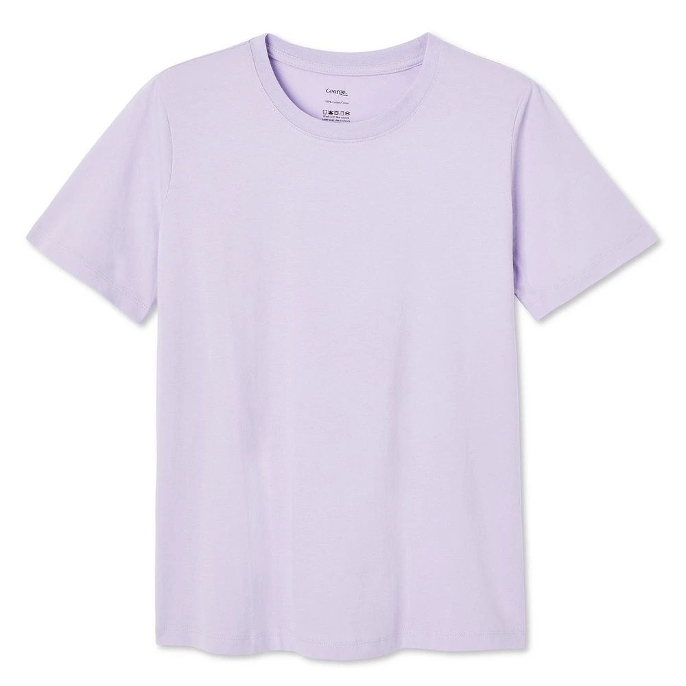 T-shirt à encolure ras du cou George pour femmes Tailles TP–TTG