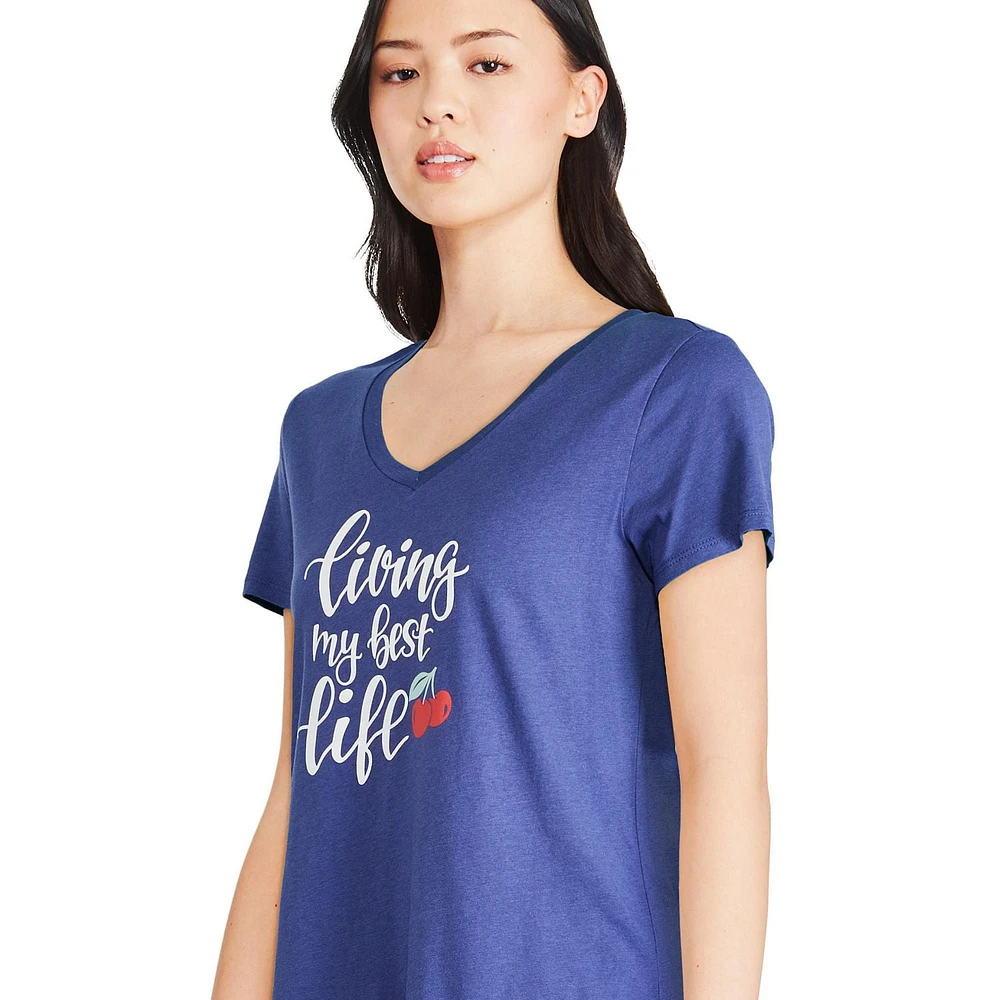 George Women's V-Neckline Sleep Tee