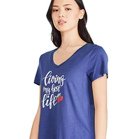 George Women's V-Neckline Sleep Tee