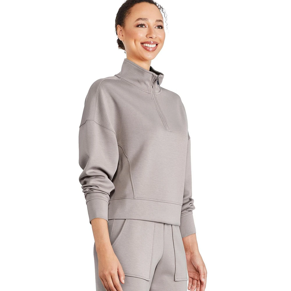 George Women's Half-Zip Scuba Popover