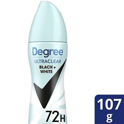 Degree Women Black & White Dry Spray Antiperspirant, 107 g